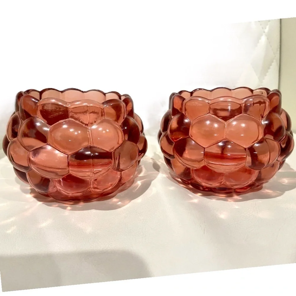 2 heavy Rose tea light‎ candle 🕯️ holders